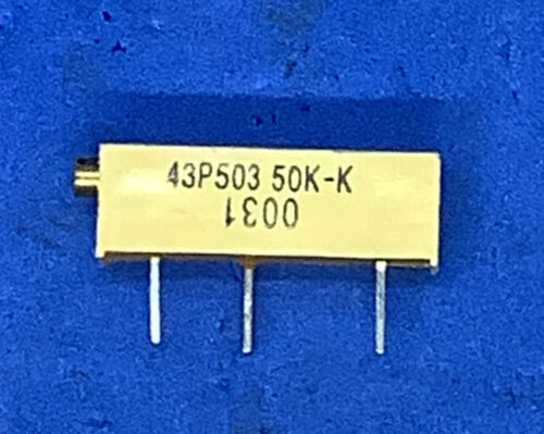 (5) Pcs. 43P503-50K-K Vishay Spectrol Multi Turn Trimmer