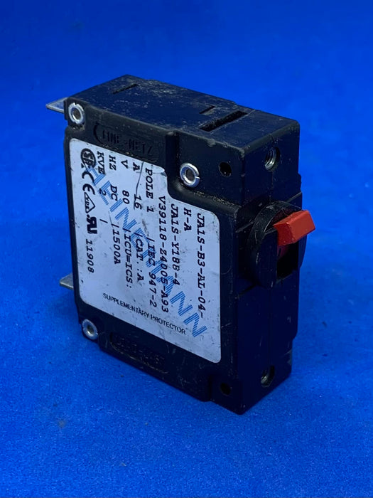 Heinemann JA1S-B3-AL-04-H-A, JA1S-Y188-4 Breaker 16 Amp