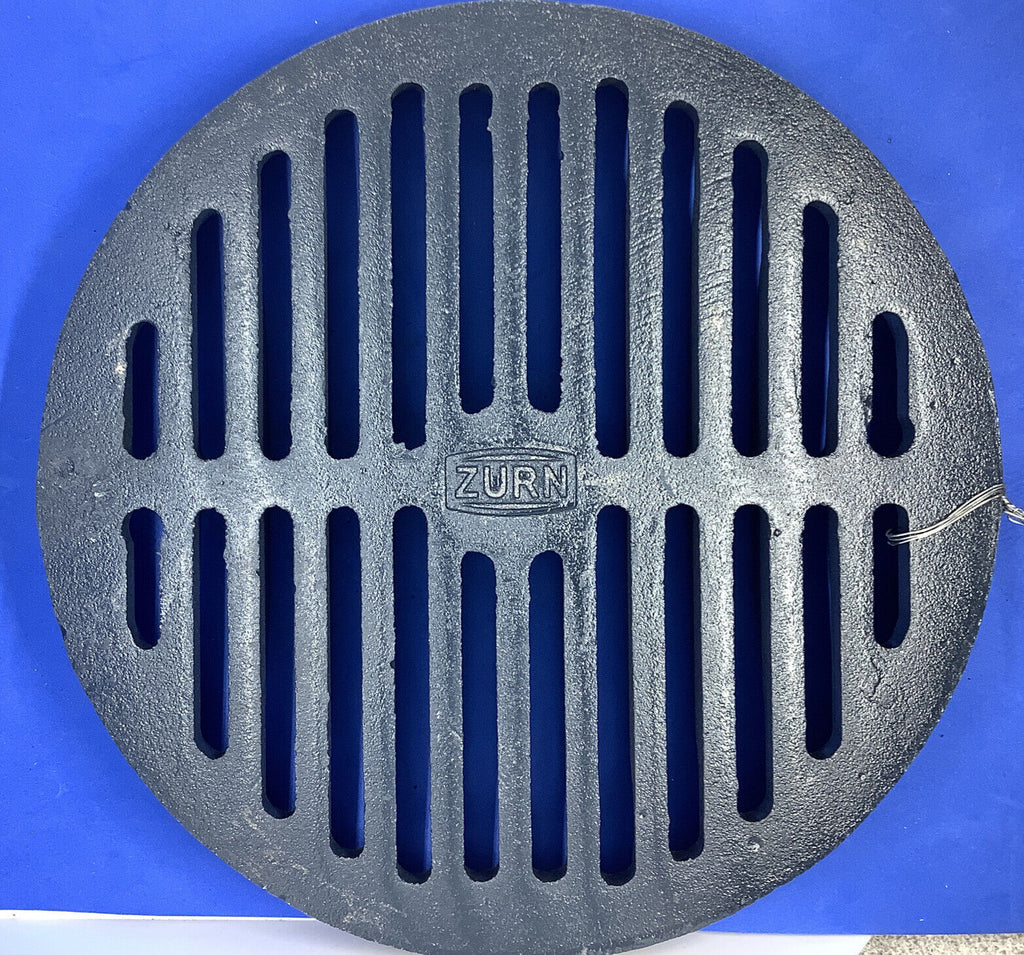 Zurn 50570-6 Z550 8 OD x 5 8 Flat Round Drain Grate Cast Iron