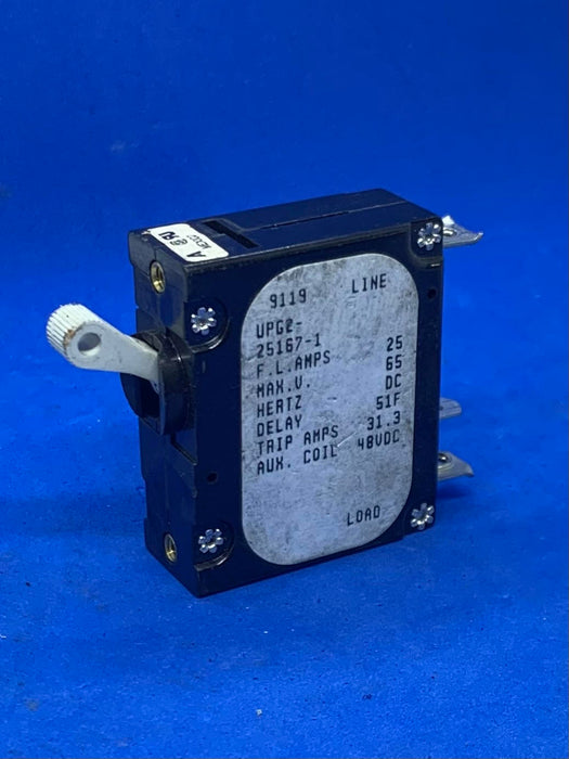 AIRPAX UPG2-25167-1 CIRCUIT BREAKER 25A