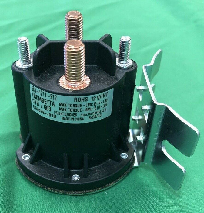 NEW TROMBETTA 12 VOLT 4 TERMINAL SOLENOID 150 AMP INTERMITTENT DUTY 684-1211-212