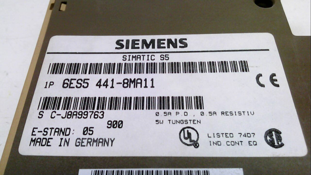 SIEMENS 6ES5441-8MA11 Discontinued by Manufacturer 01/10/2004, Digital Output