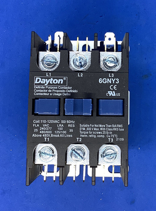 Dayton Definite Purpose Contactor 6GNY3