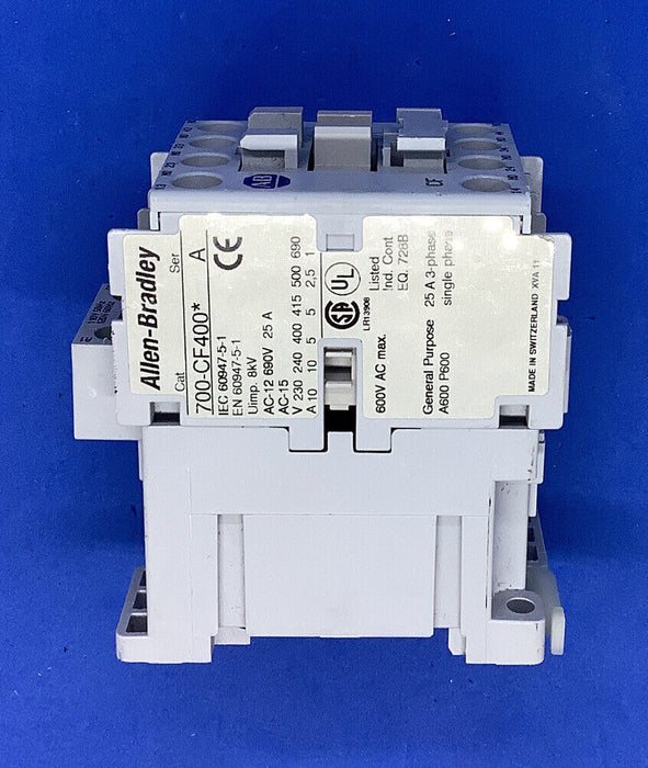 Allen Bradley 700-CF400* Contactor 24 VDC Coil Series A (A2)