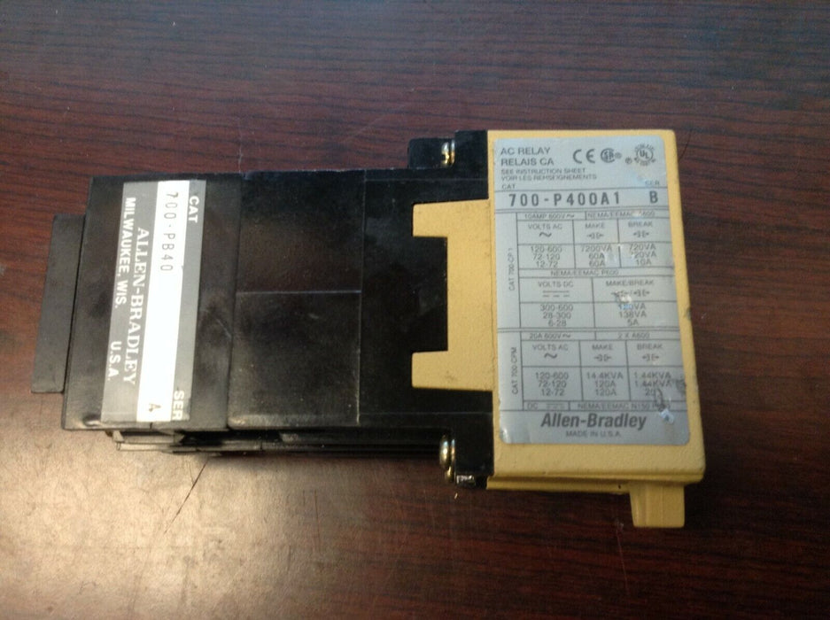 Allen Bradley Control Relay 700-P400A1 Series B