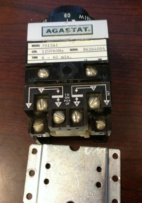 Agastat 7012AI Timing Relay 6-60min 120v-ac