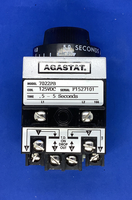 TE Connectivity / Agastat Brand 7022PB 125VDC TIME- .5–5 Sec.