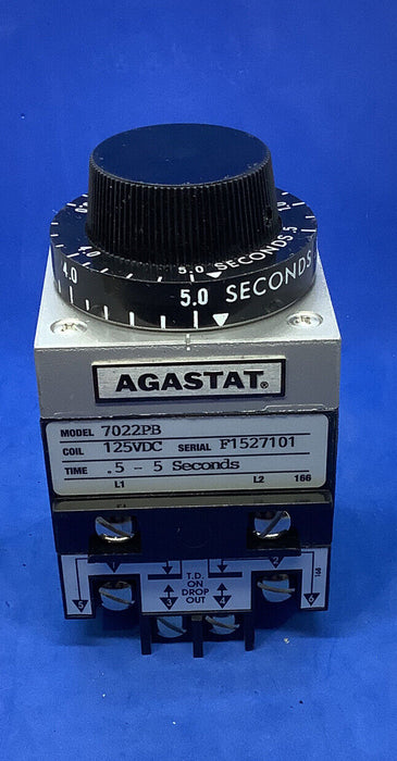 TE Connectivity / Agastat Brand 7022PB 125VDC TIME- .5–5 Sec.