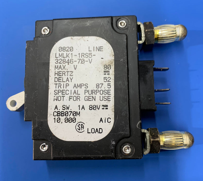 AIRPAX LMLK1-1RS5-32846-70-V, 70AMP CURCUIT BREAKER