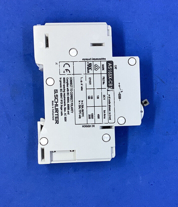 SCHURTER AS168X-CB1 DH400 40A SINGLE POLE CIRCUIT BREAKER