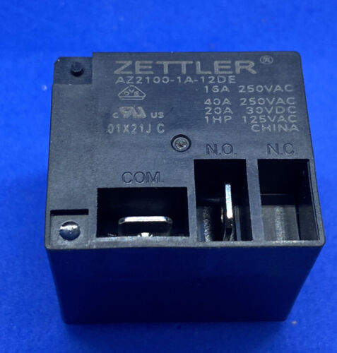 American Zettler, Inc. AZ2100-1A-12DE Relay; E-Mech; Power; SPST; Cur-Rtg 40A