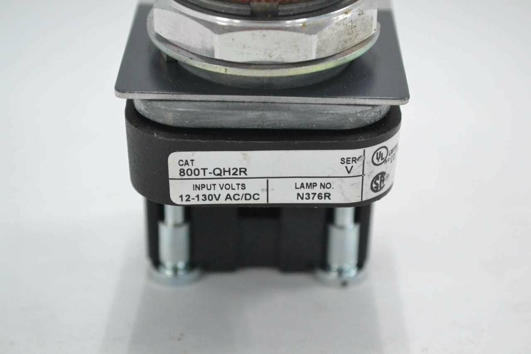 ALLEN BRADLEY 800T-QH2R RED PILOT LIGHT SER V 12-130V-AC/DC B355924