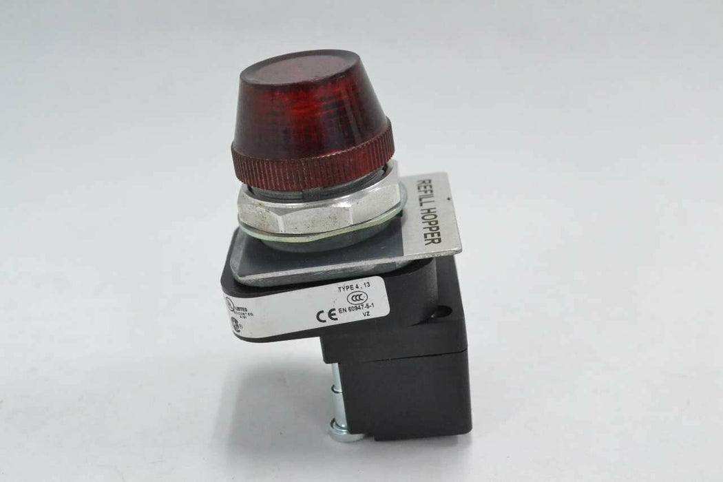 ALLEN BRADLEY 800T-QH2R RED PILOT LIGHT SER V 12-130V-AC/DC B355924