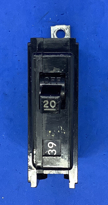 Westinghouse BA1020 Circuit Breaker, 1-Pole, 20 Amp, Type BA,