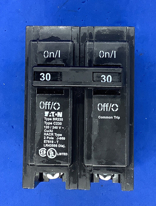 EATON Cutler-Hammer BR230 2 Pole 120/240V 30 Amp Circuit Breaker