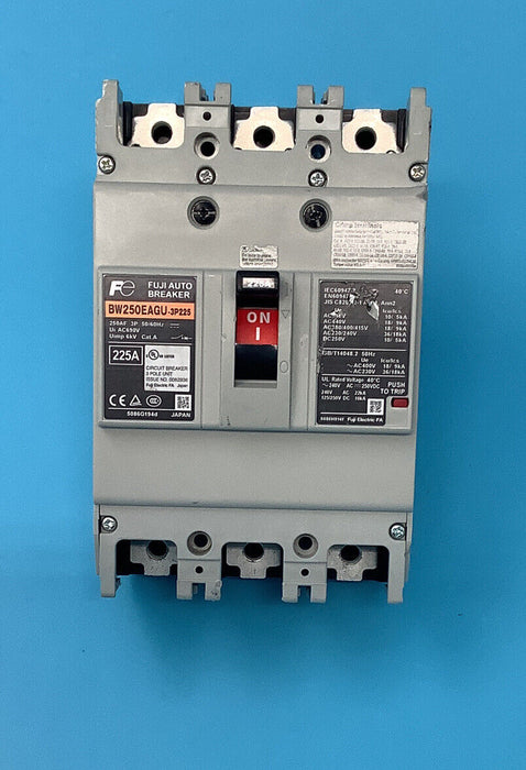 BW250EAGU-3P125, Fuji Electric, Molded Case Circuit Breaker, 18kA, 125A 3P