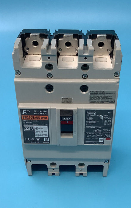 BW250EAGU-3P125, Fuji Electric, Molded Case Circuit Breaker, 18kA, 125A 3P