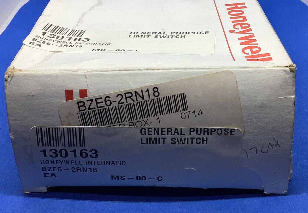 HONEYWELL MICRO SWITCH BZE6-2RN18 General Purpose Limit Switch