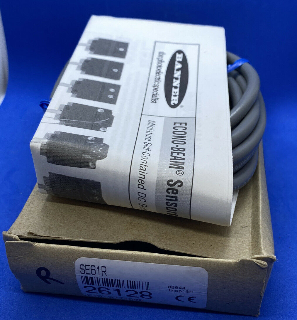 Banner 26128, SE61R ECONO-BEAM Receiver, Photoelectric Sensor, 6.5 FT. Cable