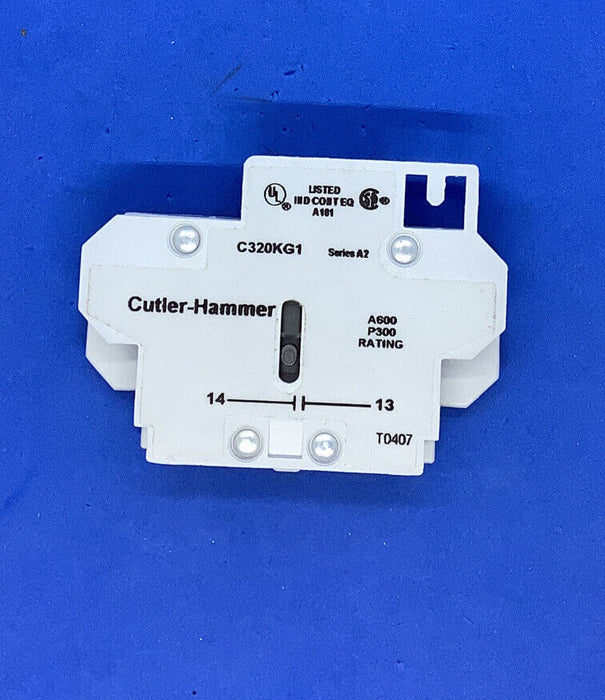 CUTLER HAMMER C320KG1 EATON SIDE ADDER AUXILIARY CONTACT