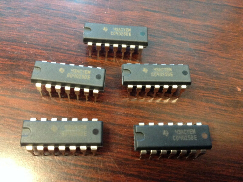 5 piece - CD4025BE IC GATE NOR 3-CH 3+NP 14 PIN DIP