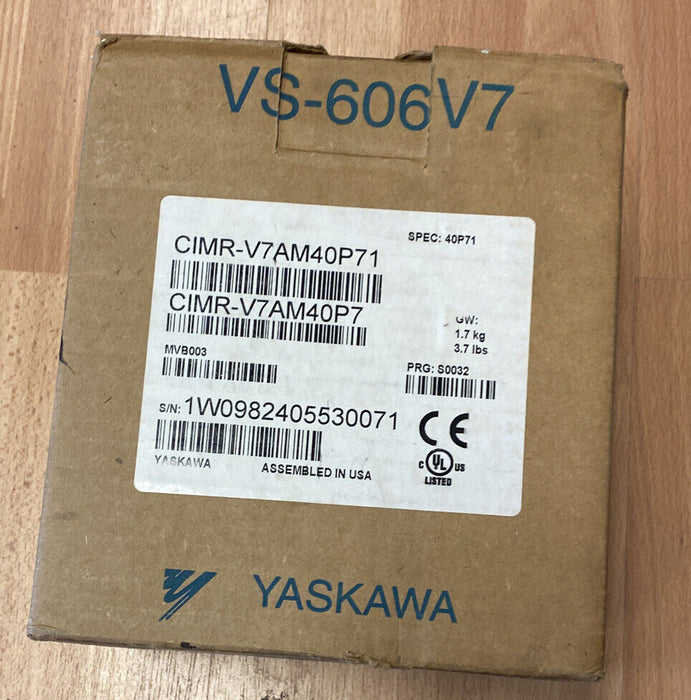 NEW YASKAWA CIMR-V7AM40P71 GPD 315/V7 DRIVE