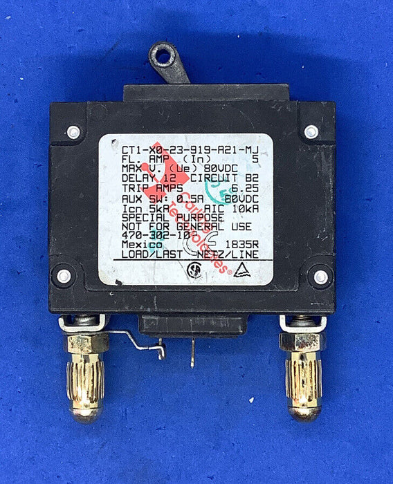 CARLING TECHNOLOGIES Breaker 1 POLE UNIT DP-4094/ CT1-X0-23-919-A21-MJ 5 Amp