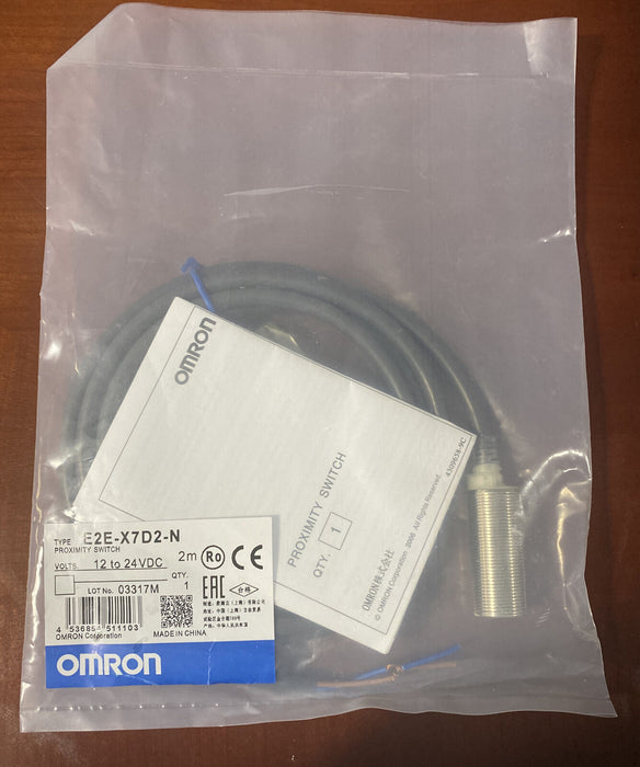 OMRON E2E-X7D2-N / E2EX7D2N Inductive Sensor, Cylindrical, 7 mm