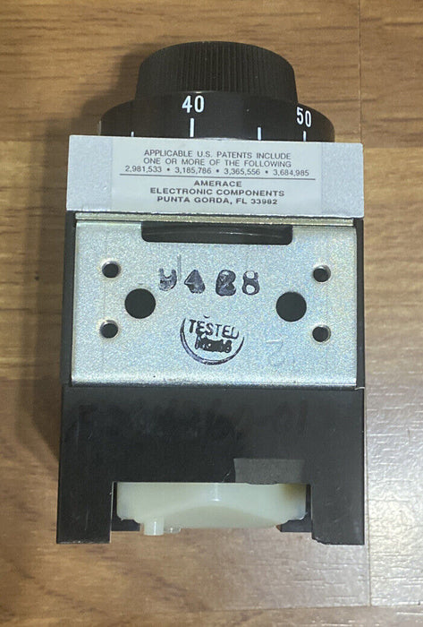 AGASTAT 120V. TIMER 6-60 MINUTE TIMING RELAY E7012AI004 7012AI