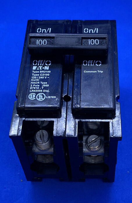 Eaton Corporation Br2100 Double Pole Interchangeable Circuit Breaker 120/240V 100-Amp