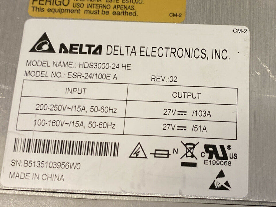 ESR-24/100E A DELTA LINEAR PECO II 27 VDC MODULAR RECTIFIER MODULE (Refurbished)