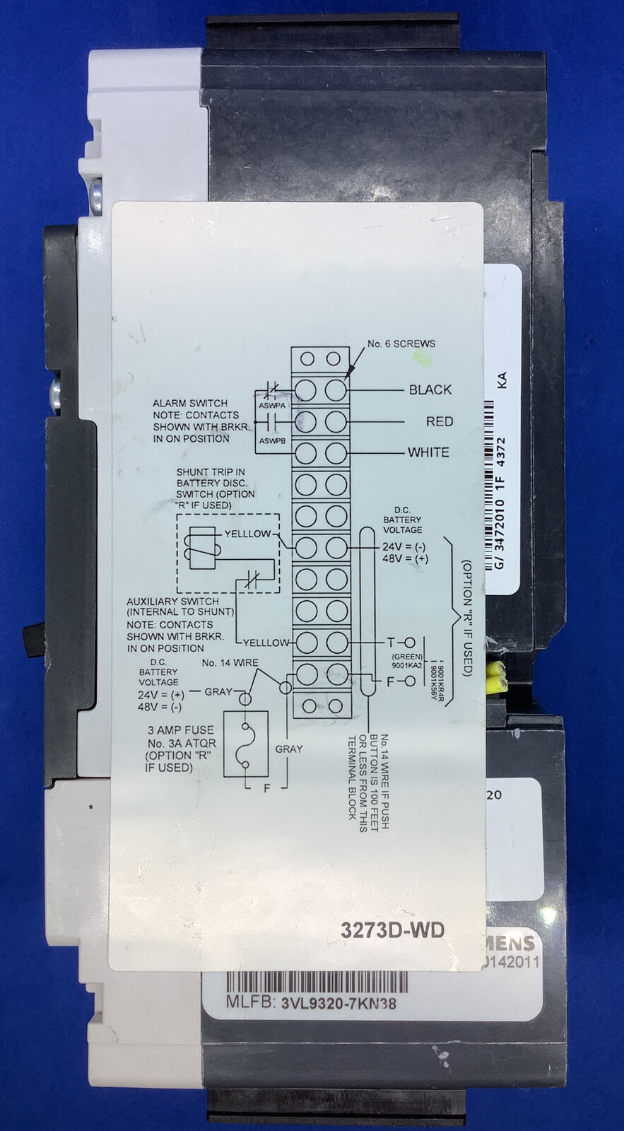 EEE co. BATTERY DISCONNECT SWITCH 400A DC, 250 Volts DC. EVFB200 DC
