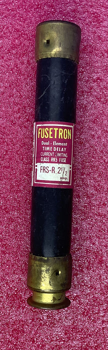 Fusetron FRS-R-2-1/2 Dual Element Time Delay Fuse 600V 2.5A 2-1/2 Amp