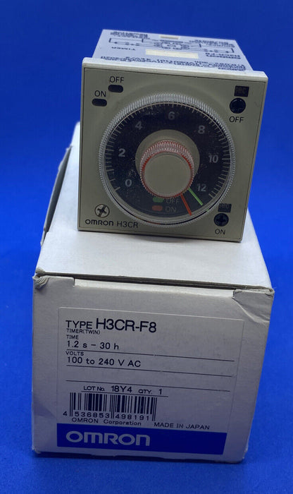 Omron H3CR-F8 Solid-State Twin Timer AC100~240 8-Pin Octal 5A@250VAC