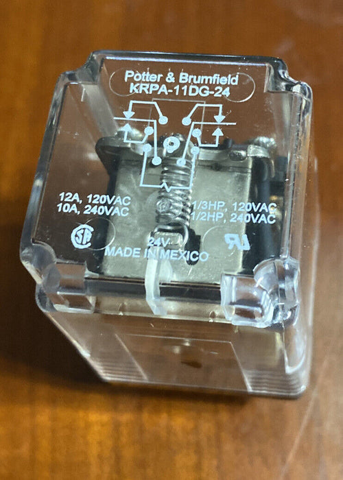 Potter & Brumfield KRPA-11DG-24 TE 4-1393104-5 24VDC 8-Pin RELAY