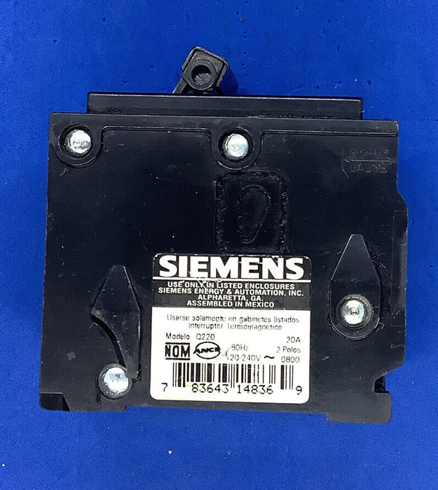 Siemens QP220 2 Pole 20 Amp 120/240 Vac