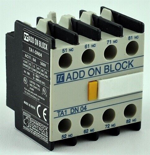 DIRECT REPLACEMENT TELEMECANIQUE LA1 DN13 CONTACT BLOCK 10 AMP 1 N.O. 3 N.C.
