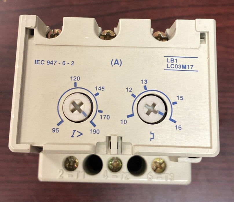 Telemecanique LB1-LC03M22 Integral Starter Overload Protection Module