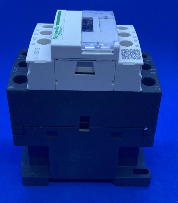 SCHNEIDER ELECTRIC LC1D12G7 CONTACTOR 3PST-NO 120VAC 25A DIN RAIL