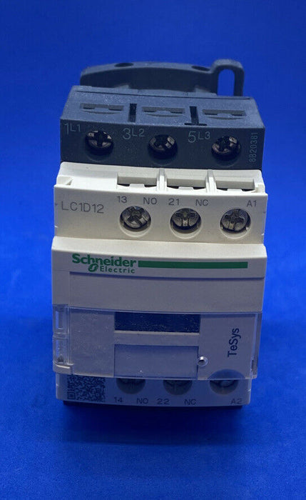 SCHNEIDER ELECTRIC LC1D12G7 CONTACTOR 3PST-NO 120VAC 25A DIN RAIL