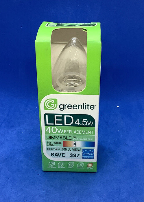 Greenlite LED 4.5 Watt Candelabra Base