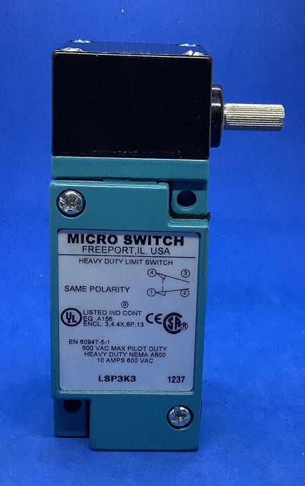 Honeywell LSP3K3 -Microswitch Limit Switches Limit SW/Single Pole Non Plug-in