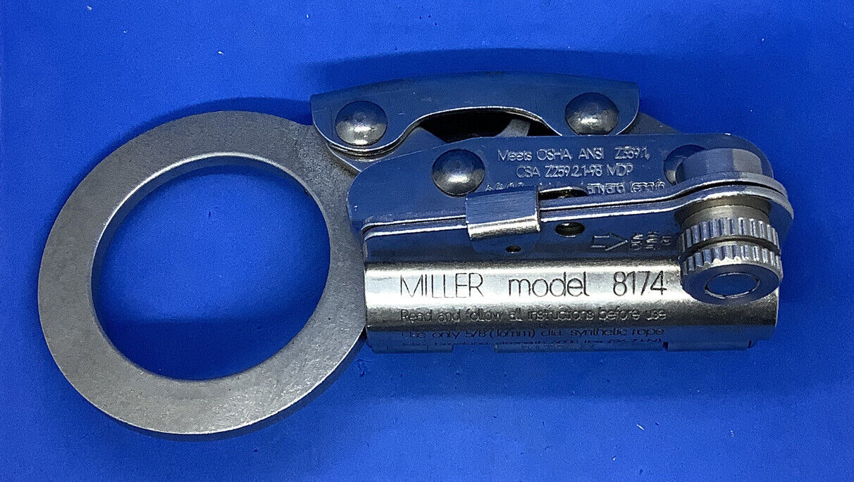 Miller Model 8174 Stainless Steel Rope Grab Miller Model 8174 Stainless Steel