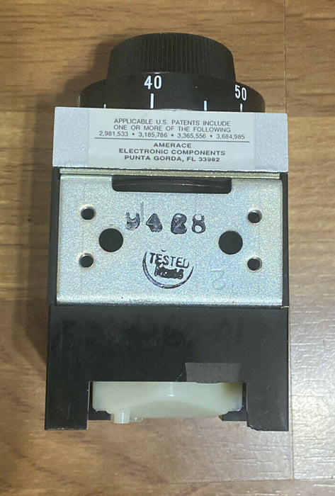 NEW AGASTAT 120V. TIMER 6-60 MINUTE TIMING RELAY E7012AI004