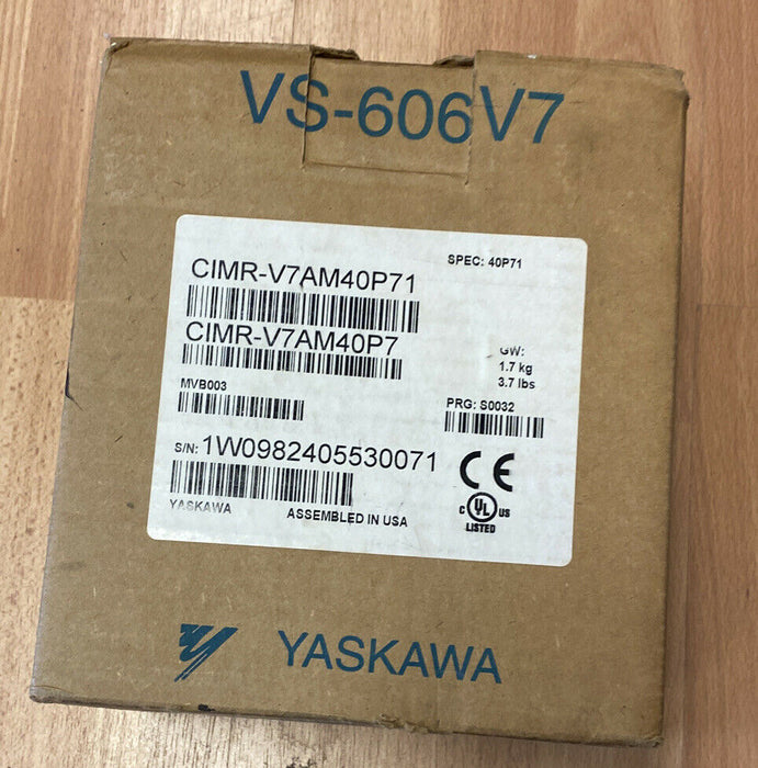 NEW YASKAWA CIMR-V7AM40P71 GPD 315V7 DRIVE