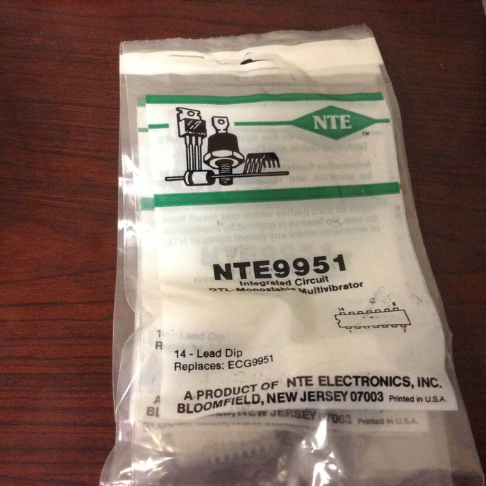 NTE Electronics NTE9951 INTEGRATED CIRCUIT DTL MONO MULTIVIBRATOR 14 LEAD DIP