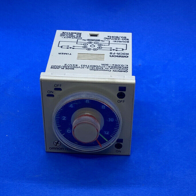 New in Box Omron H3CR-F8 Solid-State Twin Timer AC100~240 8-Pin Octal 5A@250VAC