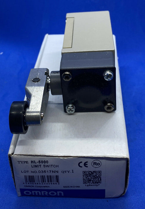 Omron HL-5000 General Purpose Miniature Limit Switch Remote Control Wire Roller Lever Silver Riveted Contact