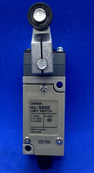 Omron HL-5000 General Purpose Miniature Limit Switch Remote Control Wire Roller Lever Silver Riveted Contact