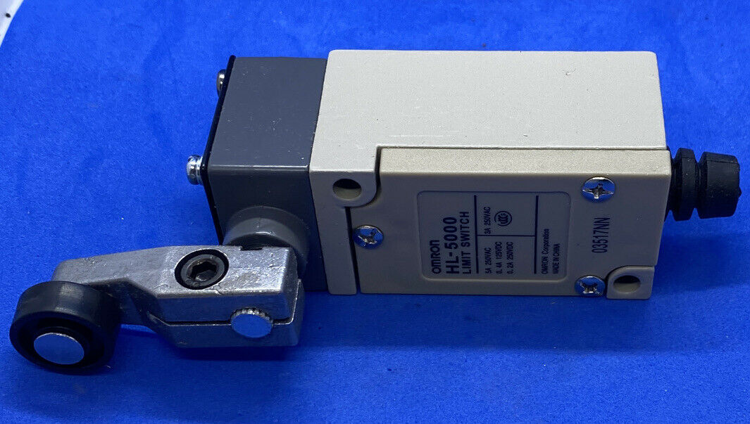 Omron HL-5000 General Purpose Miniature Limit Switch Remote Control Wire Roller Lever Silver Riveted Contact